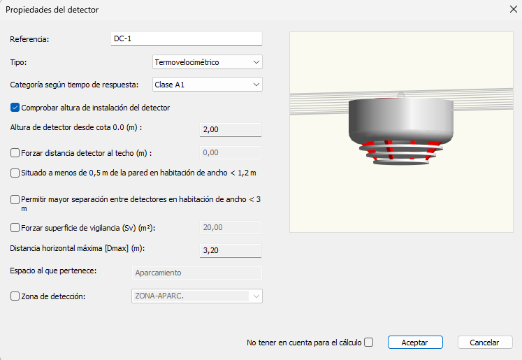 Propiedades detector calor