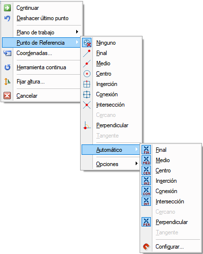 Punto de referencia en men Contextual