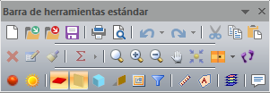 Barra herramientas estndar