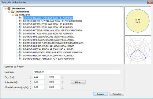 BASE DE DATOS DE LUMINARIAS