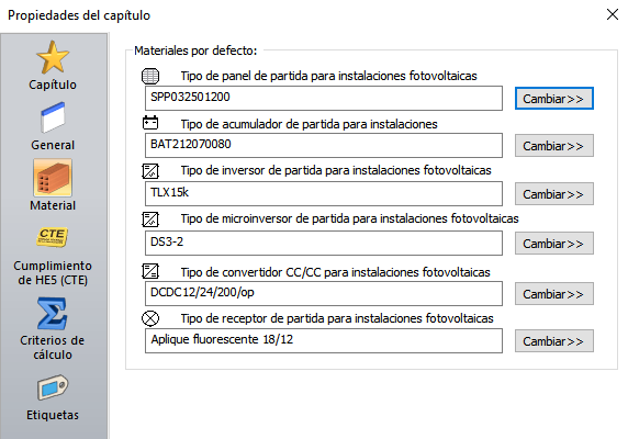 Datos general/Material