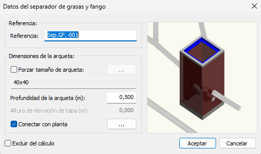 Propiedades separador grasas y fangos