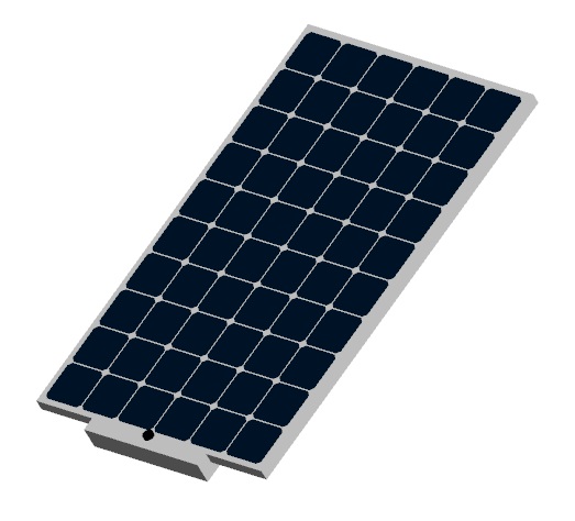 Panel fotovoltaico 3D