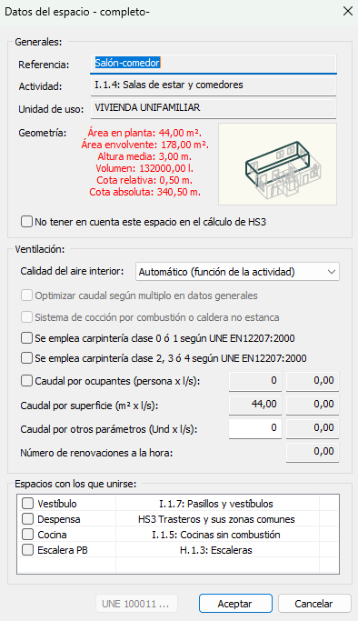 Propiedades del espacio