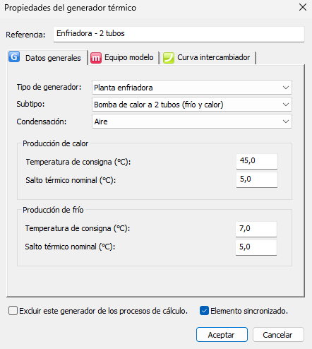 Pestaa Datos generales