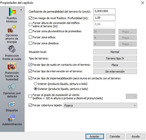 Protección frente a la humedad
